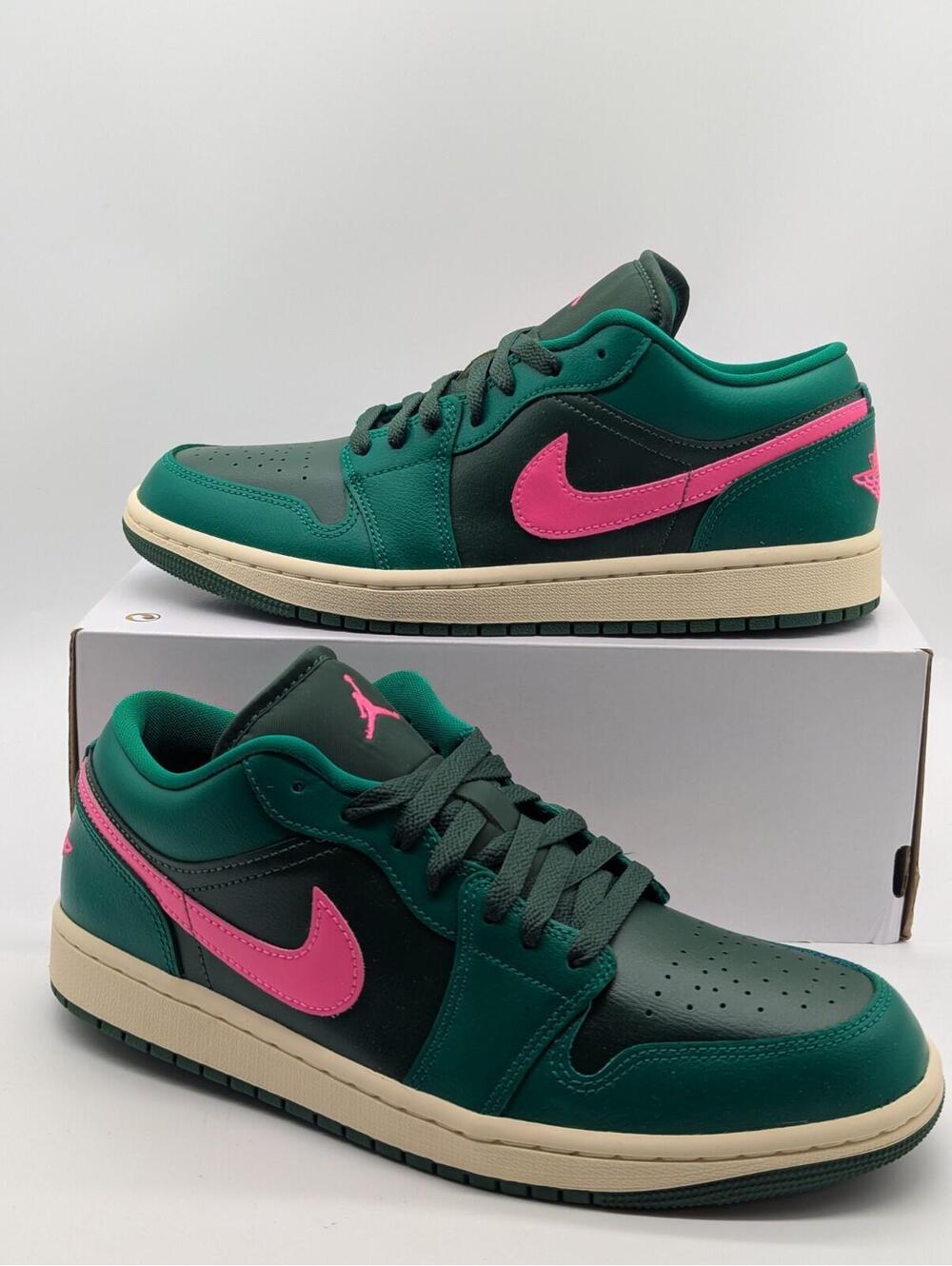 Air Jordan 1 Low Malachite Pink Watermelon Shoes DC0774-300 Women's Size 10 New